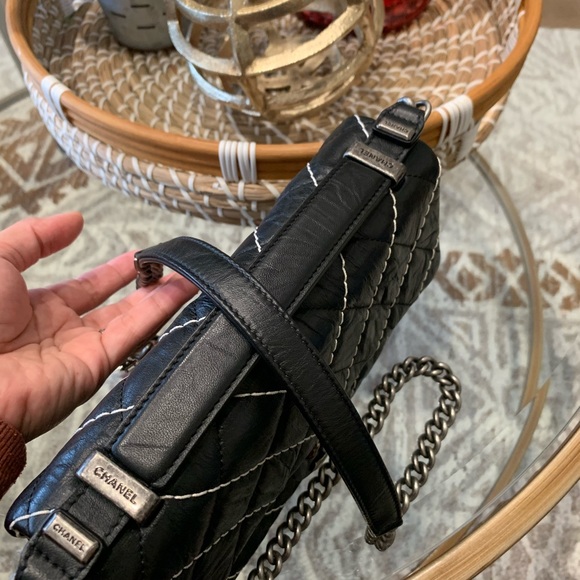 CHANEL Small Implicit Stitched Chevron Flap Bag - Picture 12 of 12